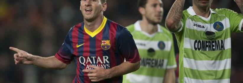 برشلونة يسحق خيتافي في ليلة عودة ميسي