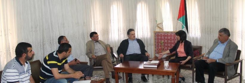 بابون تستقبل وزير الأشغال العامة في زيارته الى بلدية بيت لحم