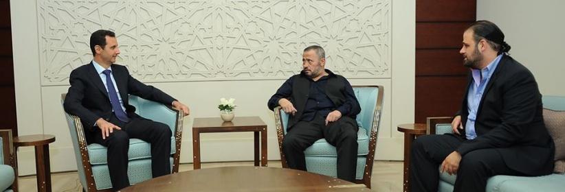 بالصور : سلطان الطرب جورج وسوف مع بشار الاسد