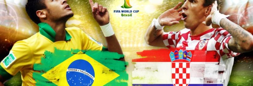 انطلاق المونديال ومباراة الافتتاح بين البرازيل وكرواتيا