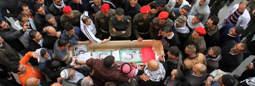 تشييع جثمان الشهيد محمد حمامرة في بيت لحم