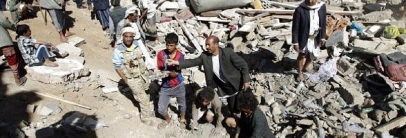 طيران التحالف يستهدف منزل صالح في صنعاء