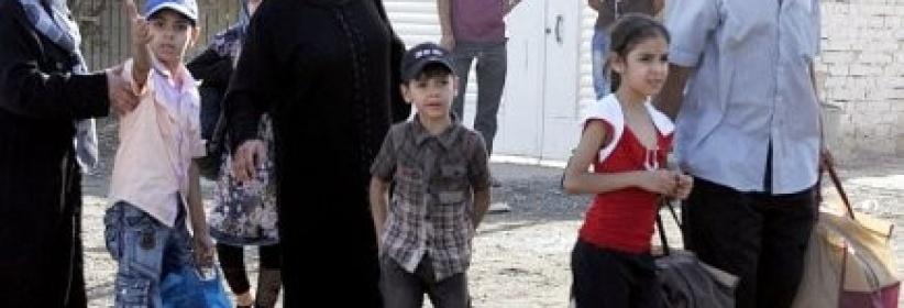 6 عائلات فلسطينية وسورية غادرو قطاع غزة