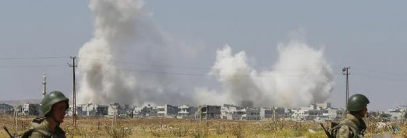 طرد معظم مسلحي داعش من كوباني