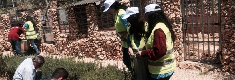 بالصور| نشاط تطوعي لشبيبة الطالبة المسيحية والمجلس الشبابي في بيت ساحور