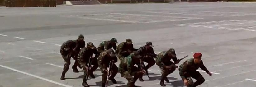 بالفيديو - رقصة طلاب وضباط إفريقيين