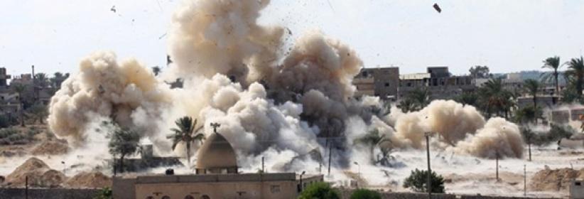 إصابة 8 منهم رجال شرطة بتفجير منزلين بسيناء