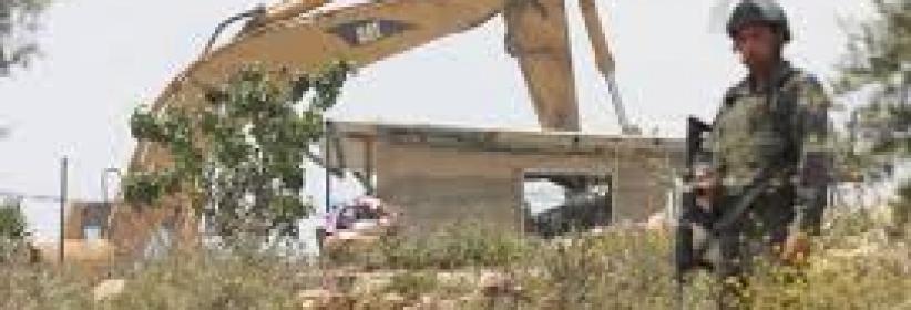 قوات الاحتلال تهدم بئراً ومنشأة زراعية في رمانة غرب جنين