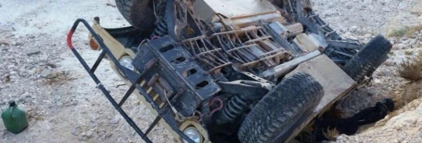 إصابة 4 جنود بانقلاب جيب 