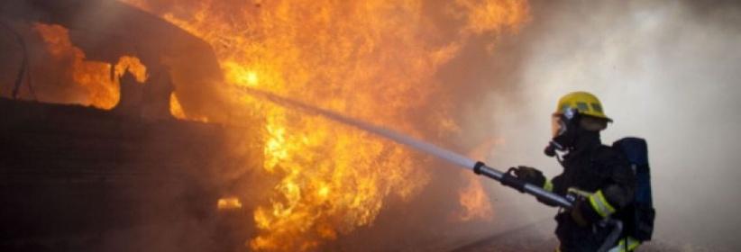 حريق كبير قرب معسكر للاحتلال شرق القدس