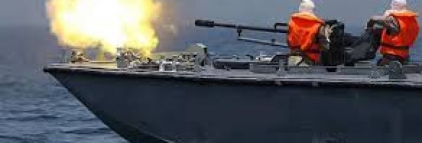 تفجير زورق حربي مصري برفح المصرية