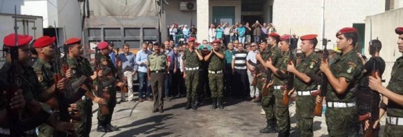 تشييع جثمان الشهيد حذيفة سليمان في طولكرم