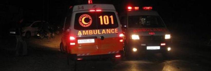 10 اصابات في حادث تصادم بين 4 مركبات قرب حلحول