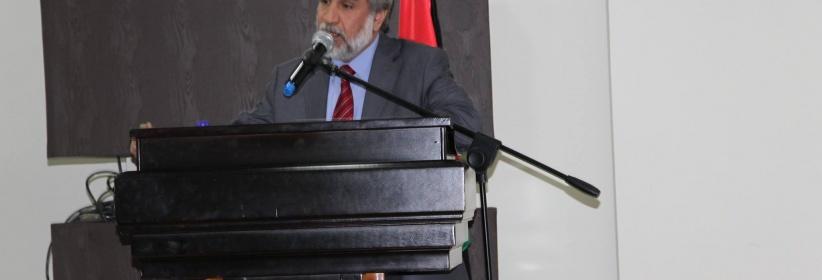 خليفة يتسلم مقر وزارة الاعلام في قطاع غزة