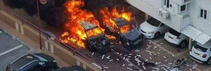 انفجار بسيارة في أسدود