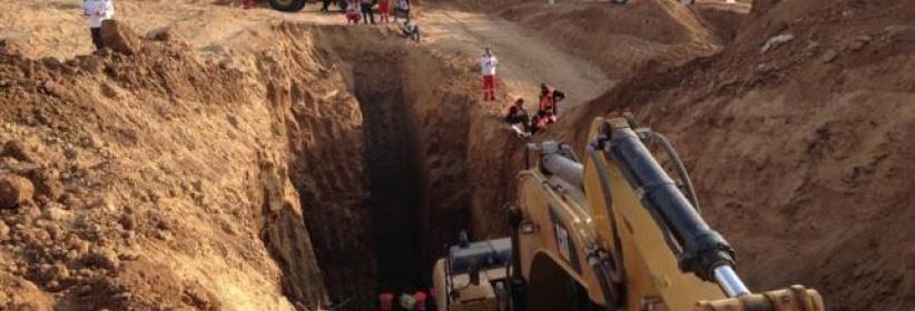 الإحتلال يعيق عملية البحث عن شهداء النفق في غزة