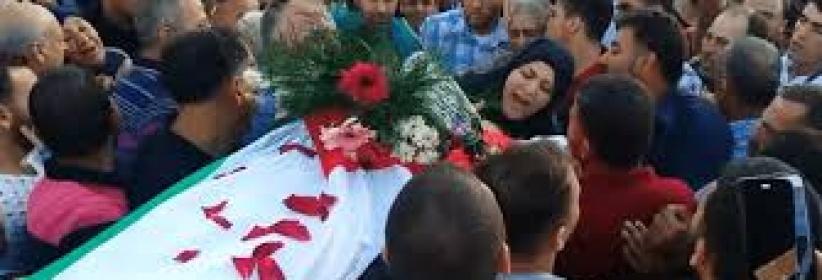 تشييع جثمان الشهيد محمد موسى في بلدة دير بلوط