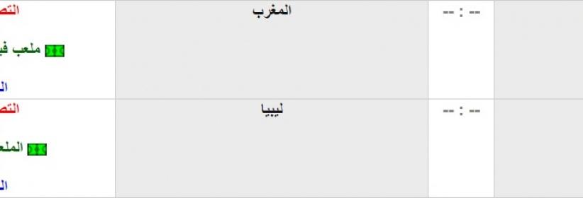 مواعيد المباريات اليوم - تونس والمغرب بمهمة البحث عن نقطة المونديال
