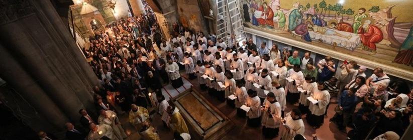 بيت لحم: الكنائس المسيحية التي تسير وفق التقويم الغربي تحتفل بعيد الفصح