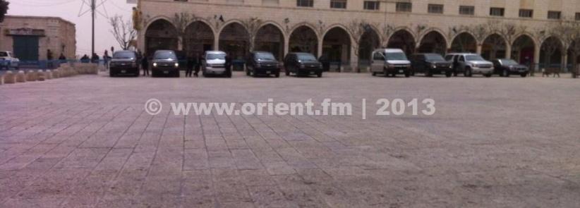 اوباما يصل الى بيت لحم بعد تأخره ساعة ونصف