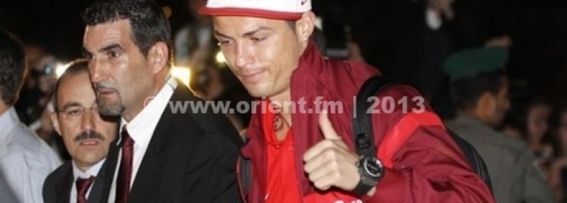 بالصور - رونالدو في إسرائيل مع حراسة مشددة