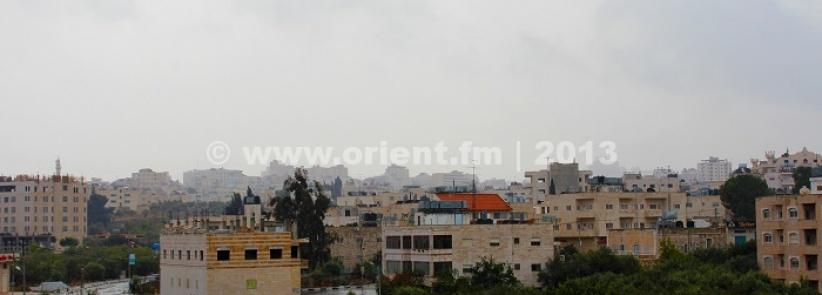 منخفض جوي محمل بإلأمطار والرياح يعبر فلسطين اليوم