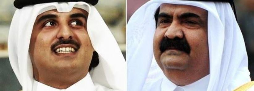 امير قطر يتخلى عن الحكم لنجله تميم