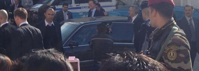 بالصور : زيارة رئيس الوزراء الهولدني الى مدينة بيت لحم اليوم