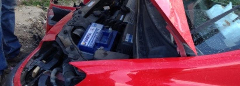 بالصور - ثلاث اصابات في حادث سير ذاتي في بيت ساحور