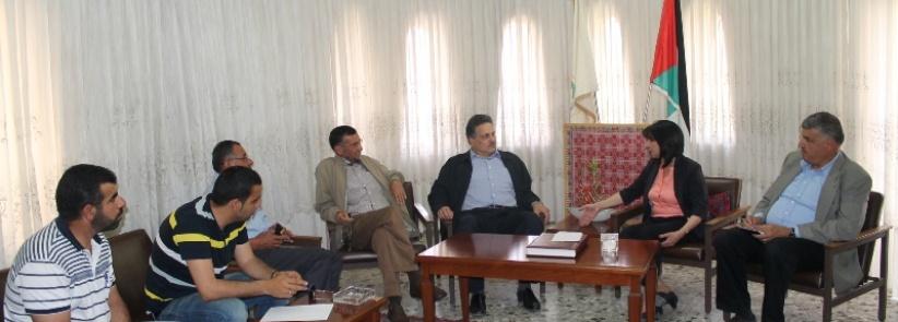 بابون تستقبل وزير الأشغال العامة في زيارته الى بلدية بيت لحم