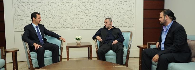 بالصور : سلطان الطرب جورج وسوف مع بشار الاسد