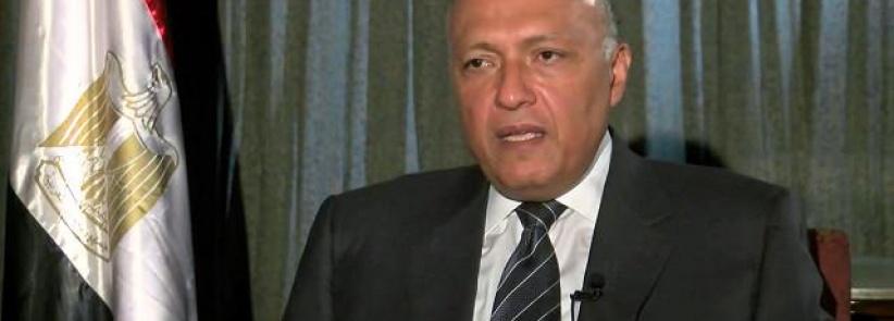 وزير الخارجية: مصر لا تعتزم تعديل مبادرتها لوقف اطلاق النار في غزة