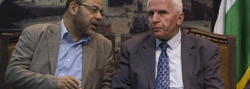 الأحمد وأبو مرزوق في غزة بعد مباحثات التهدئة بالقاهرة