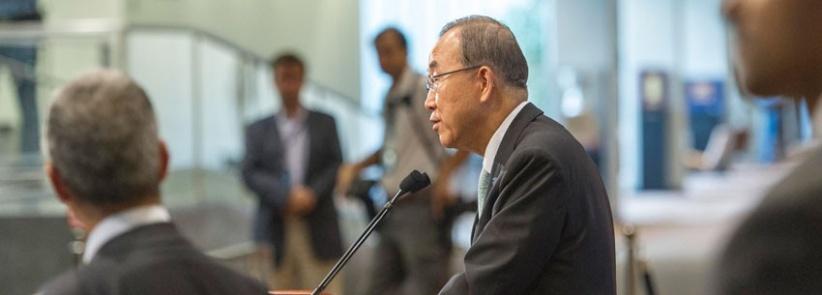 كي مون مصدوم من هول الدمار في غزة ويدعو لرفع الحصار