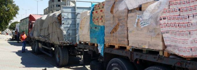 إدخال 720 شاحنة لغزة