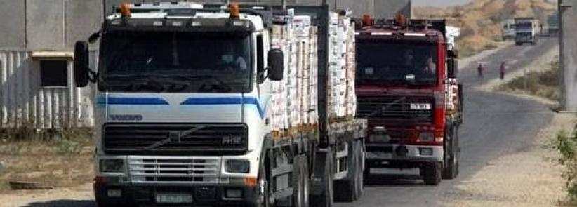 إدخال بضائع ومساعدات لغزة عبر 