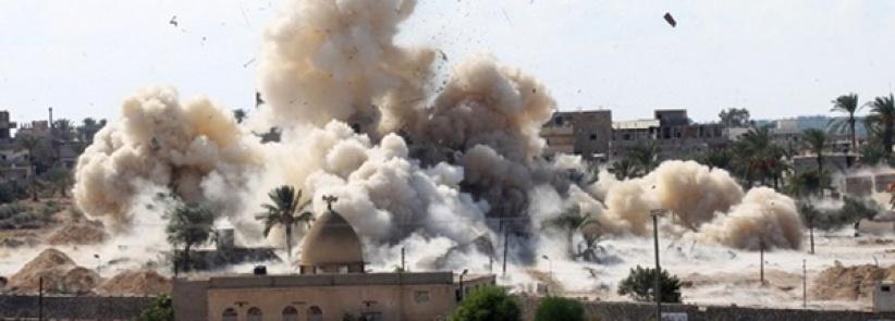 إصابة 8 منهم رجال شرطة بتفجير منزلين بسيناء