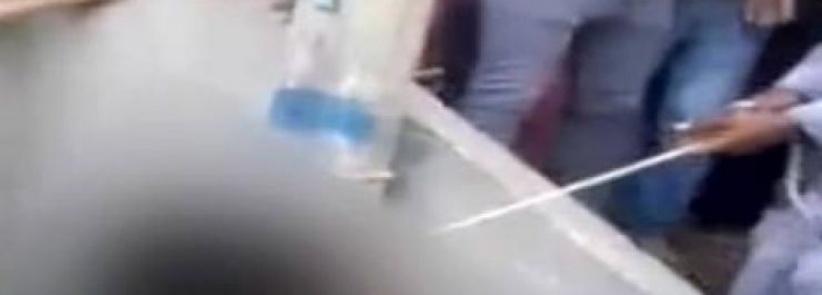 بالفيديو : شنق مواطن في ‫الشارع‬ ‫‏بمصر‬ وسط صيحات التكبير