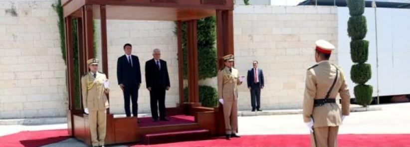 الرئيس يستقبل رئيس الوزراء الايطالي في بيت لحم