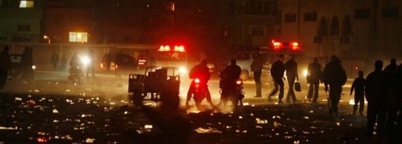 تفجير6 عبوات ناسفة في مركبات شمال مدينة غزة