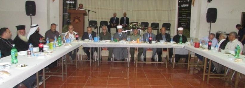 جمعية الكتاب المقدس الفلسطينية وبالتعاون مع بلدية الزبابدة ومحافظة ومديريه أوقاف جنين تنظم إفطارا رمضانيا في الزبابدة