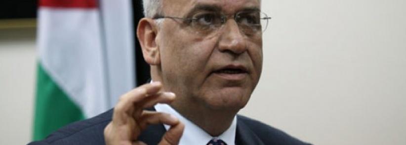 عريقات يطالب العالم بالتدخل لإنهاء الاحتلال