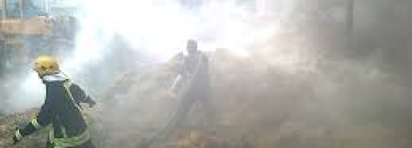 نشوب حريق بمئات اشجار الزيتون واللوزيات جنوب غرب جنين