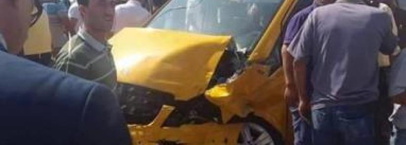 سبعة اصابات في حادث سير بين عمومي وشاحنة في بيت لحم