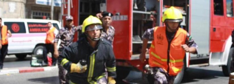 دفاع مدني بيت لحم يحمي عائلة ويخمد حريق منزل في الدهيشة