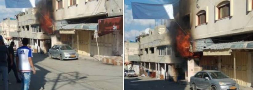 اندلاع حريق في محل للعطور بمخيم طولكرم