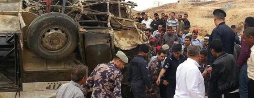 وفاة 15 معتمرا فلسطينيا بحادث بالأردن