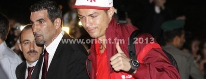 بالصور - رونالدو في إسرائيل مع حراسة مشددة