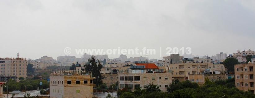منخفض جوي محمل بإلأمطار والرياح يعبر فلسطين اليوم