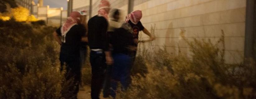 نشطاء يحدثون ثغرة في جدار الفصل العنصري بالخضر